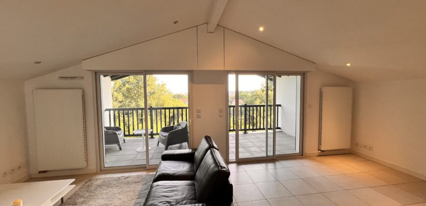 Exclu Bidart- T2 de 51 m² – Meublé à l&rsquo;année avec Terrasse de 13 m²